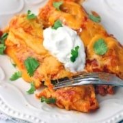 The America's Test Kitchen Chicken Enchiladas recipe is foolproof because it's been tested over and over. It is easy to make and delicious!