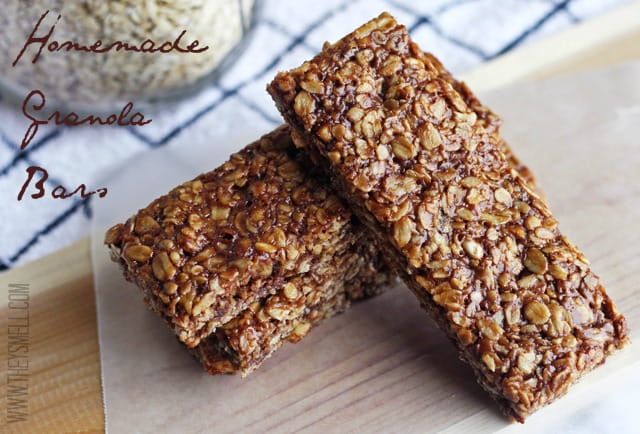 Homemade Chocolate Peanut Butter Granola Bars 1 Chocolate peanut butter granola bar