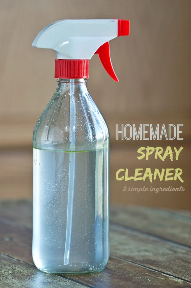 Homemade All-Purpose Spray Cleaner with only 4 Ingredients
