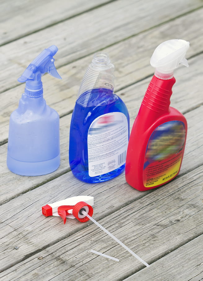 DIY glass spray bottle