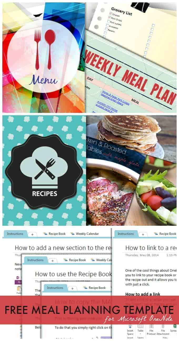 Meal Planning Template For Microsoft Onenote 8 Meal planning template - download this free meal planning template for microsoft onenote