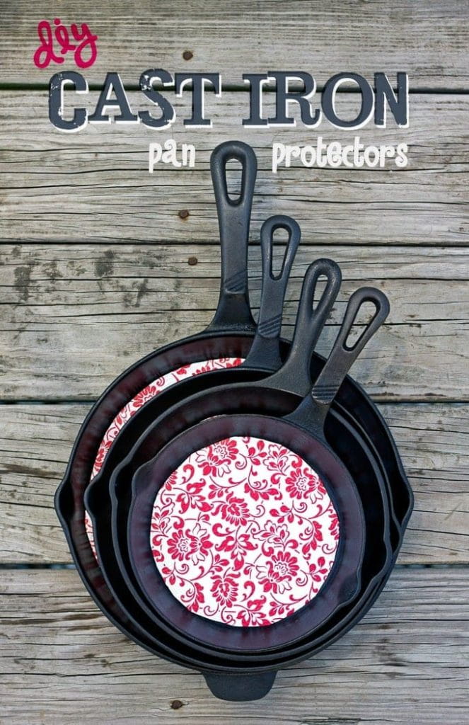 DIY Pan Protectors 8 DIY Cast Iron Pan Protector
