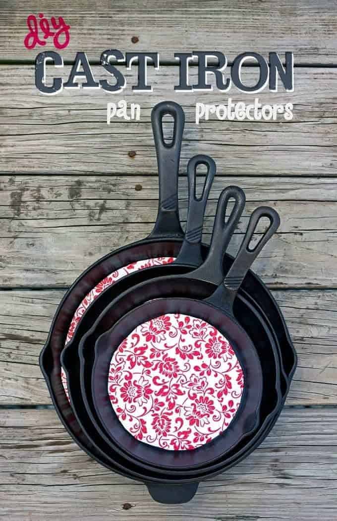 Diy cast iron pan protector