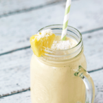 Piña Colada Protein Smoothie - this light and refreshing smoothie is the perfect summer treat. Enjoy as a snack or meal replacement.