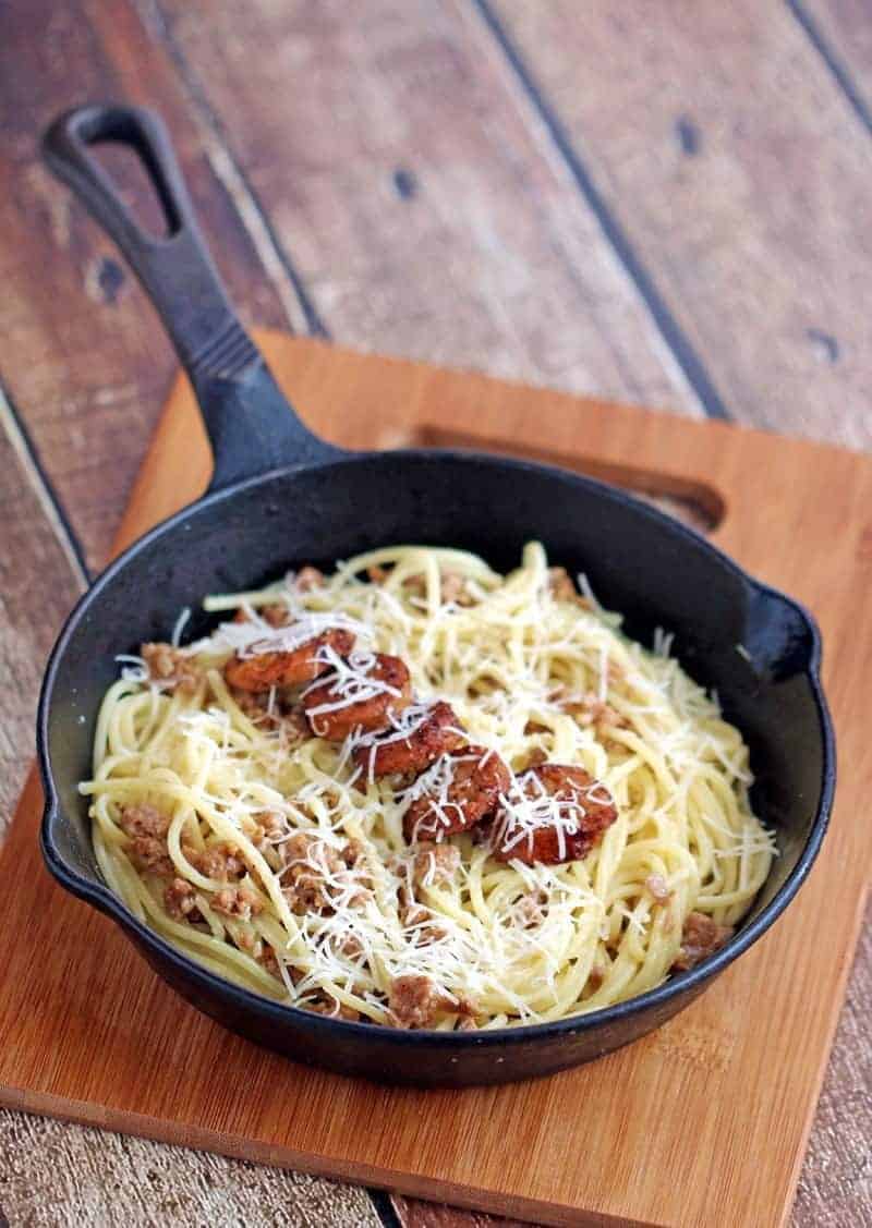 Turkey Sausage Garlic Butter Spaghetti 730 Sage Street