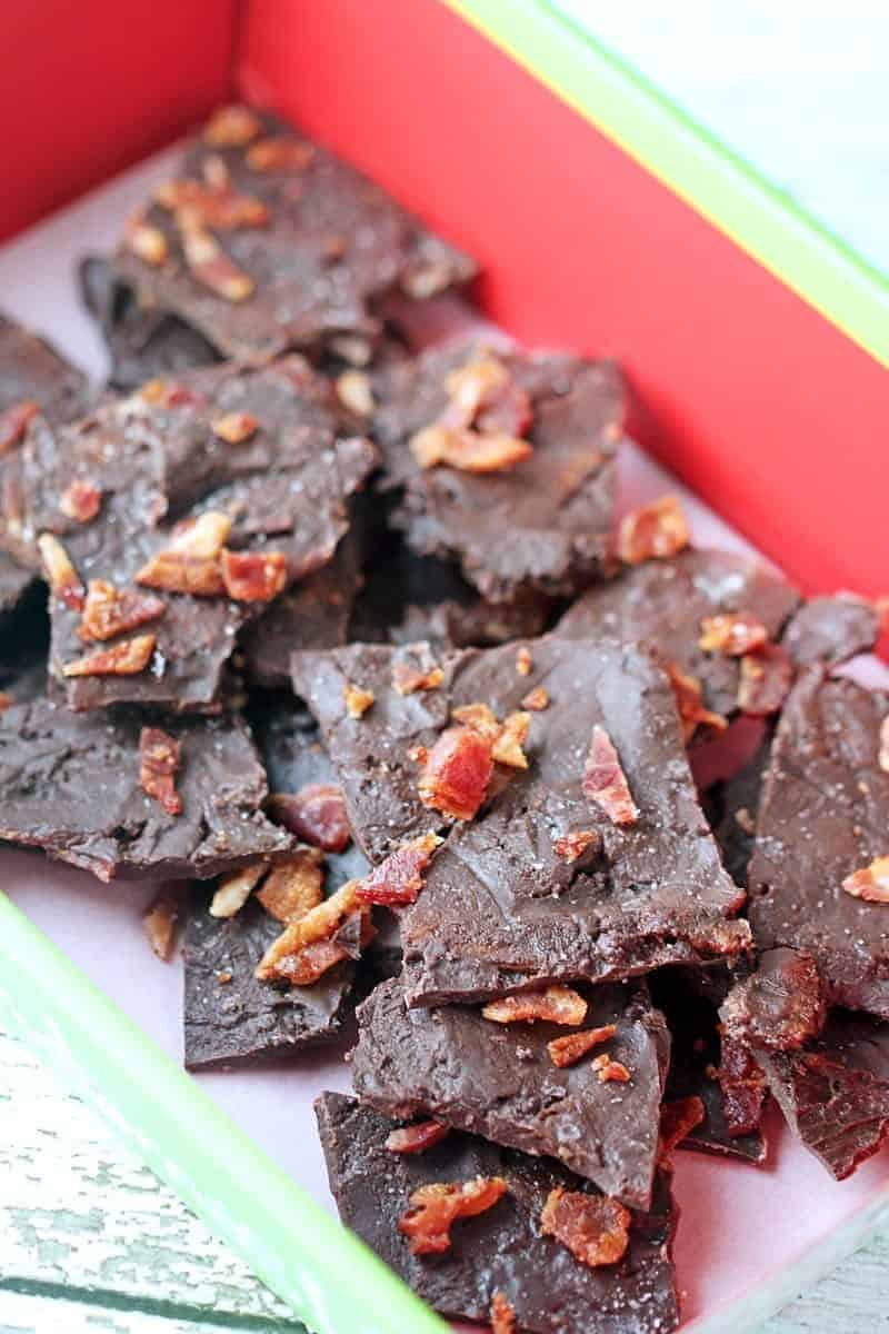 Dark Chocolate Bacon Bark with Sea Salt Recipe 730 Sage Street