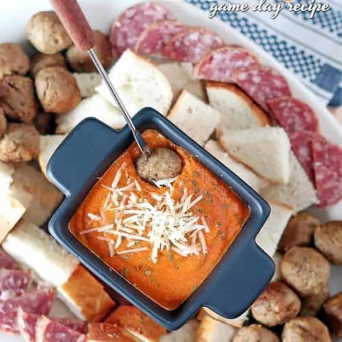 Pizza Fondue Game Day Recipe