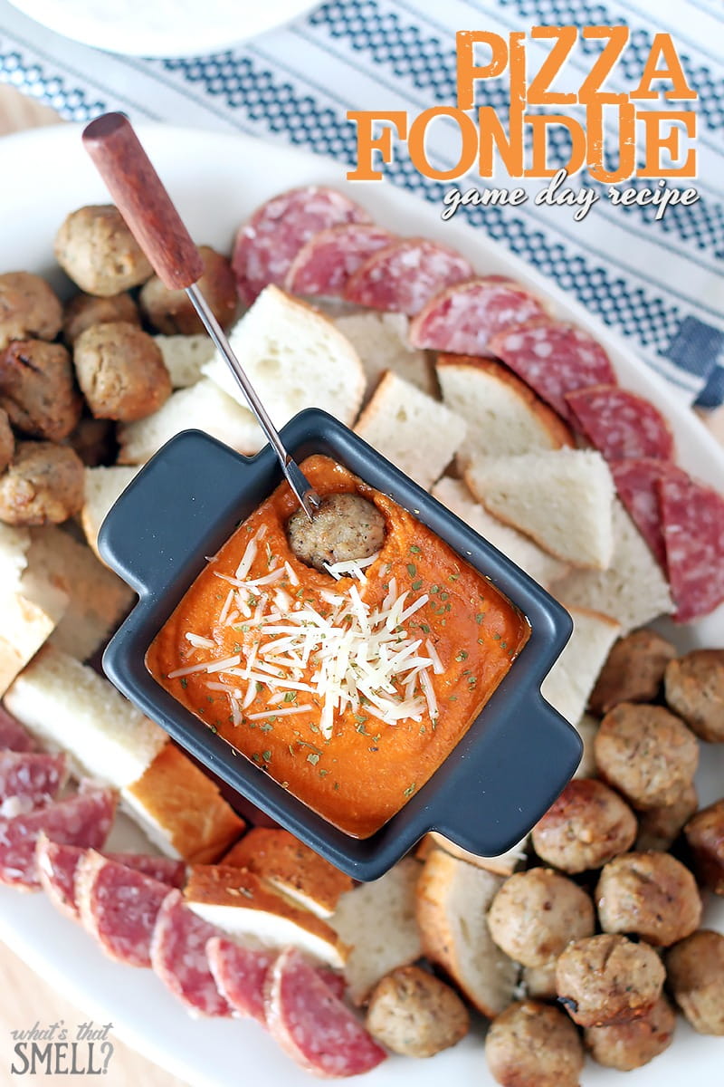 Pizza Fondue | 10 Classy Fondue Recipes and Dipping Ideas for New Years Eve Parties