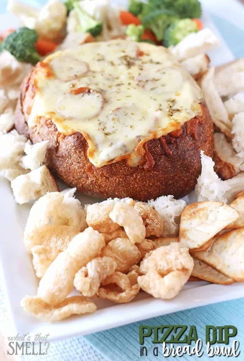 pizza dip bread bowl