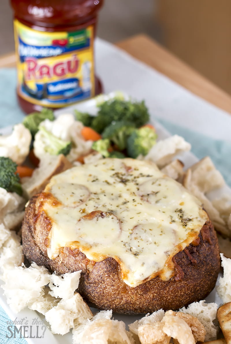 pizza dip bread bowl