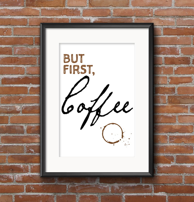 No cost Espresso Supporters Wall Artwork Printable / Frameable - 730 Sage photograph about But First Coffee Free Printable titled No cost Espresso Followers Wall Artwork Printable / Frameable - 730 Sage