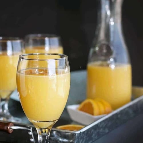Orange Juice Mint Sparkler - this easy to make sparkler is a refreshing spin on your morning OJ (alcohol-free).