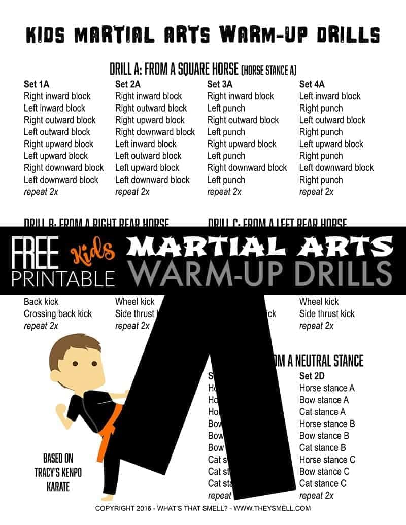 Martial Arts WarmUp Drills for Kids 730 Sage Street