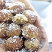 Honey Pumpkin Pancake Puffs: Gluten-free and dairy-free, these pumpkin Ebelskiver Danish pancake balls are a fun and delicious treat for breakfast or anytime.