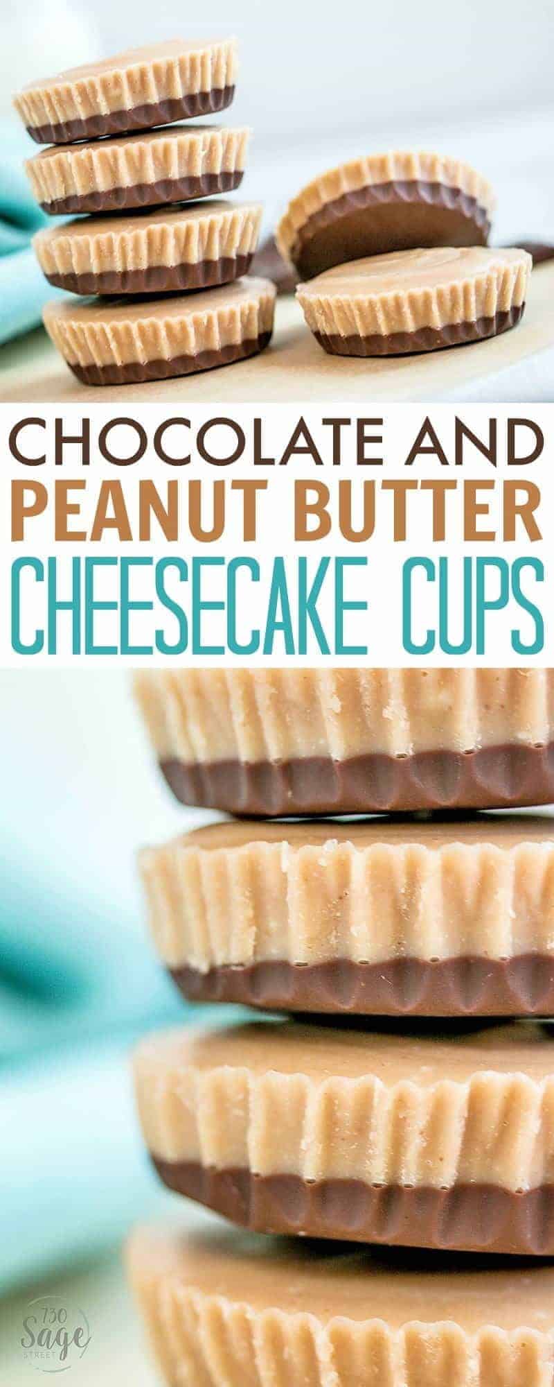 These easy and delicious 4-ingredient no-bake Chocolate and Peanut Butter Cheesecake Cups are so creamy and indulgent, you will find it hard to eat just one!