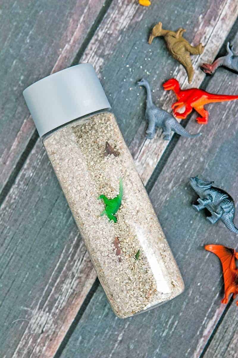 homemade dinosaur excavation