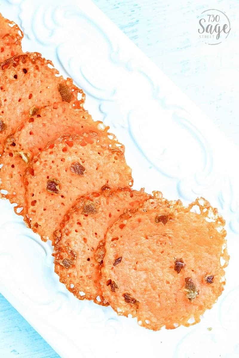 Low Carb Bacon Cheddar Cheese Crisps 730 Sage Street