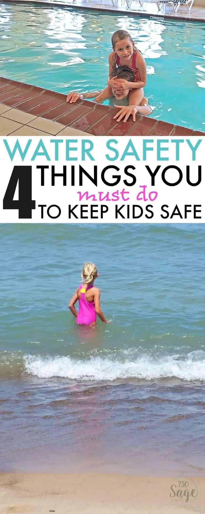 Keeping kids safer around the water is as simple as remembering your A, B, C, & D's. Learn 4 Water Safety Things You MUST Do to Keep Kids Safe this summer.
