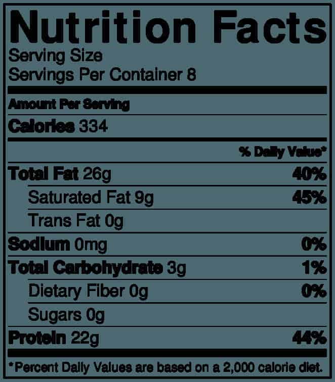 Low Carb Instant Pot Hot Wings 6 Nutritionlabel 16