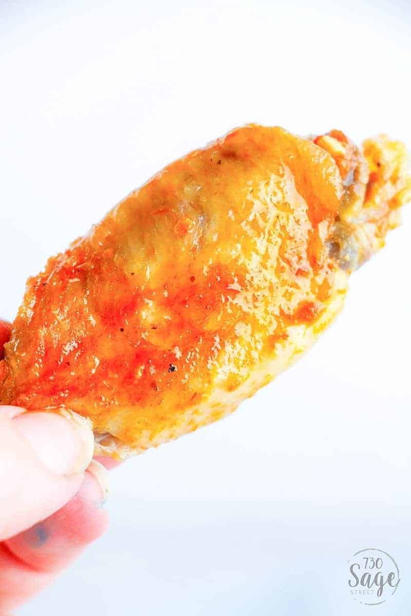 Low Carb Instant Pot Hot Wings 4 Spicy wings dipped in cool ranch is so satisfying & this low carb instant pot hot wings recipe means you can enjoy quick and easy hot wings even if you follow a ketogenic or low carb diet.
