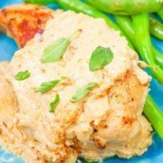 This rich and tart low carb creamy lemon chicken recipe is made in one skillet and is a delicious weekday keto dinner for busy schedules.