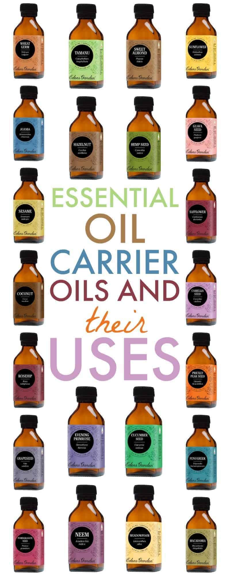 this list of essential oil carrier oils and their uses will help you choose which carrier - Eden Garden Essential Oils this list of essential oil carrier oils and their uses will help you choose which carrier - Eden Garden Essential Oils