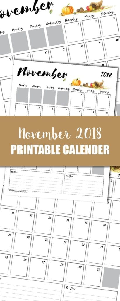 november 2018 printable calendar free pdf download november calendar pdf
