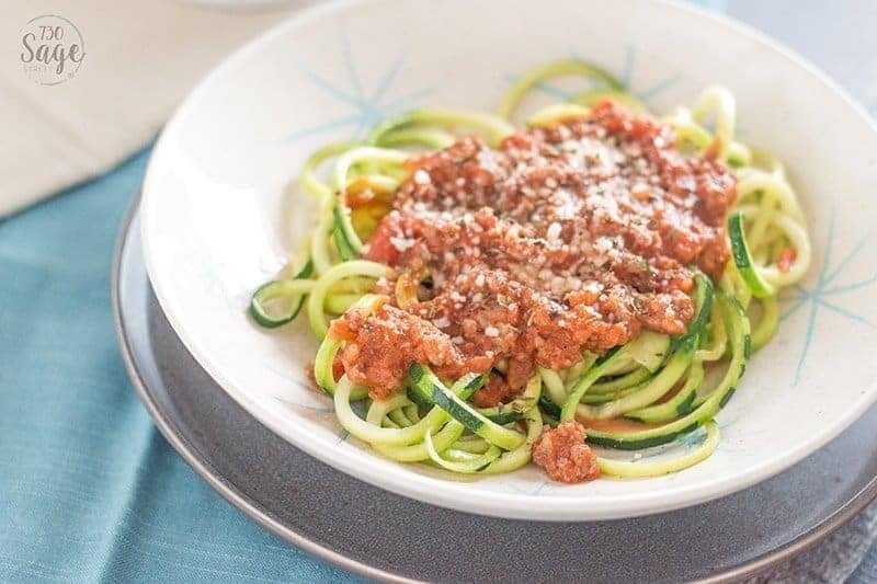 Bolognese Sauce Low Carb Creamy Bolognese with Zucchini Noodles 730