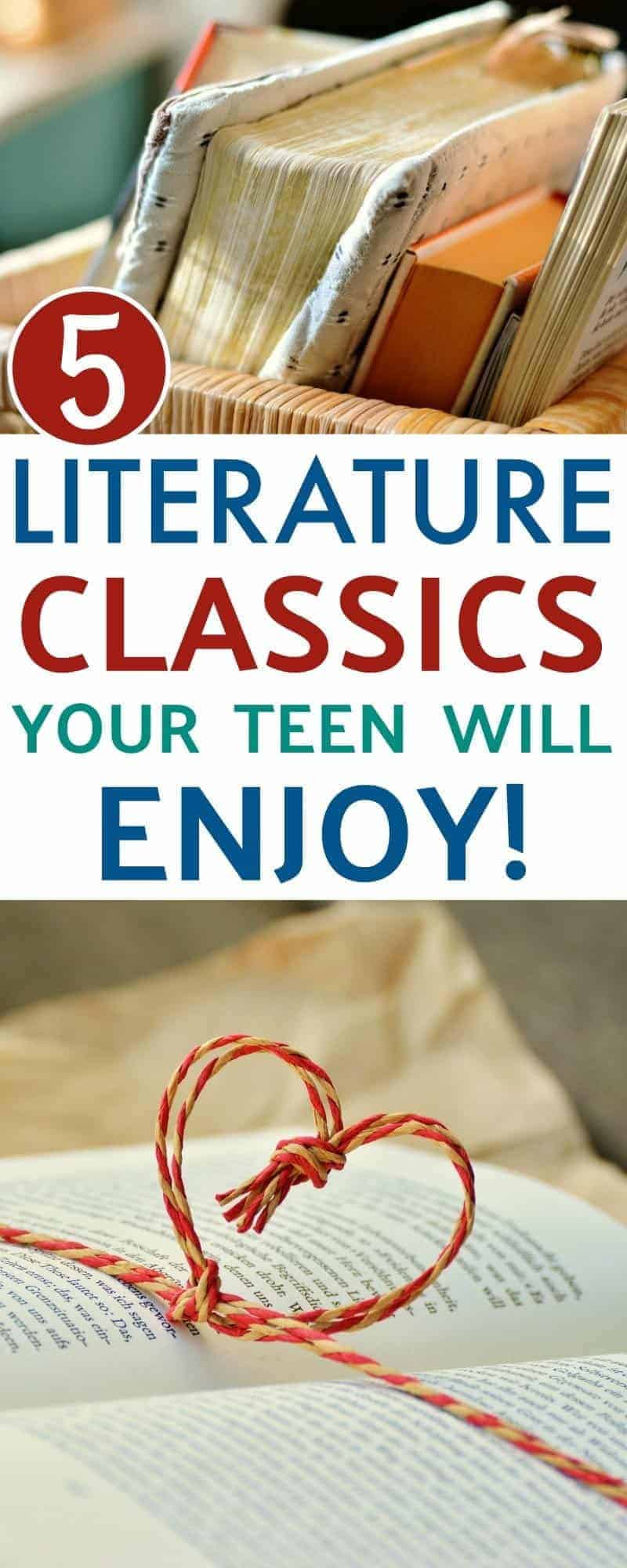 Use this list of Literature Classics Your Teen Will Enjoy to find the next read for a high school student or when planning next year's homeschool curriculum.