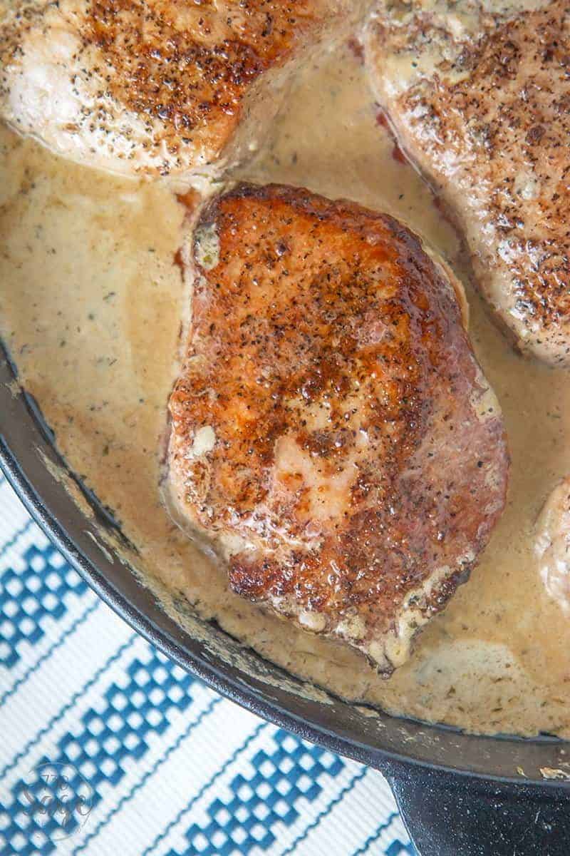 Keto Pork Chops Recipe - Creamy Ranch Pork Chops - 730 Sage Street