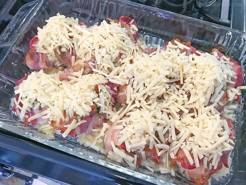 chicken bacon ranch before going into oven