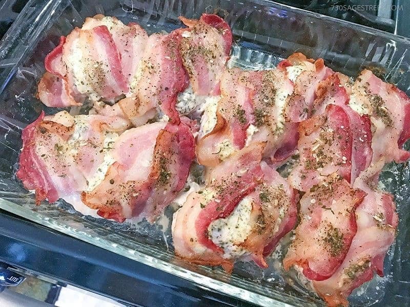 chicken bacon ranch partially cooked