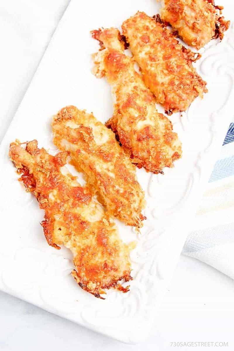 Baked Chicken Tenders Low Carb Breaded Chicken Strips 730 Sage Street