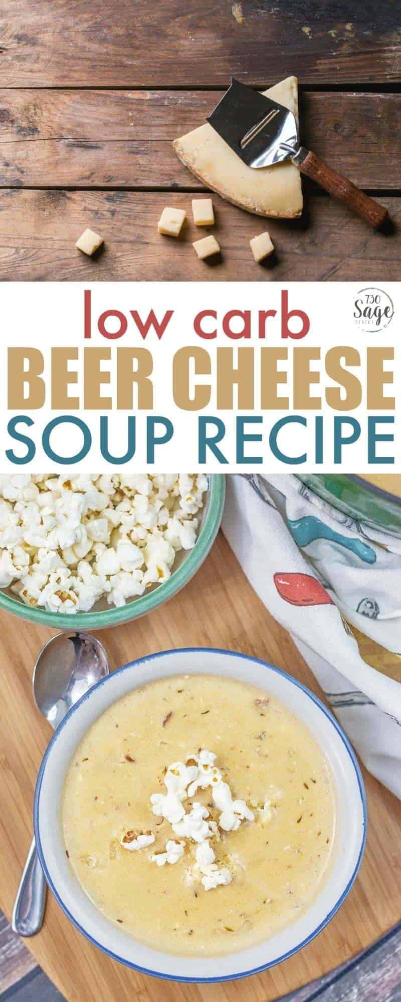 Low carb beer cheese soup recipe #lowcarb #keto #soup #comfortfood #beer