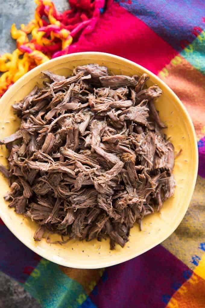 Slow cooker Mexican shredded beef - 12 Beef Roast Recipes with Carb Counts for Low Carb Diets Mexican shredded beef