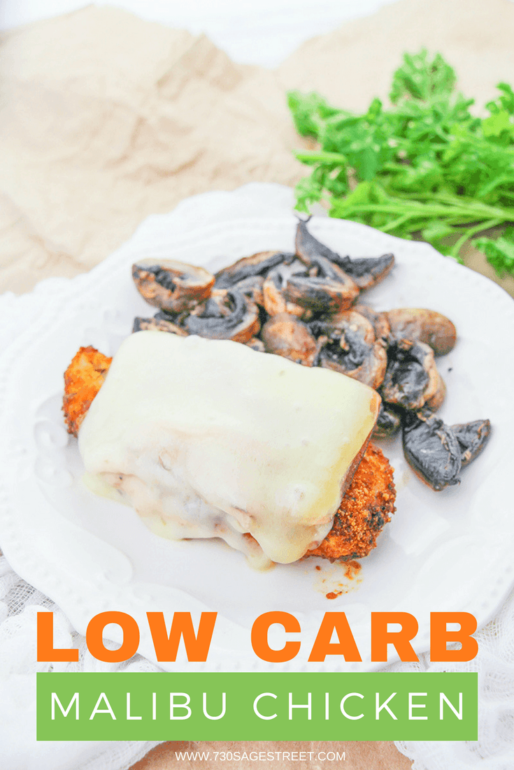 Easy Low Carb Malibu Chicken Recipe with ham and swiss cheese #lowcarb #lowcarbdiet #keto #ketodiet #ketogenicdiet #chickenrecipe #copycat #copycatrecipe #easy #easyrecipe