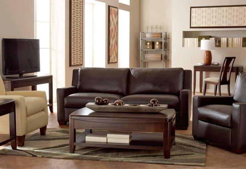 Cort Furniture Rental living room masculine