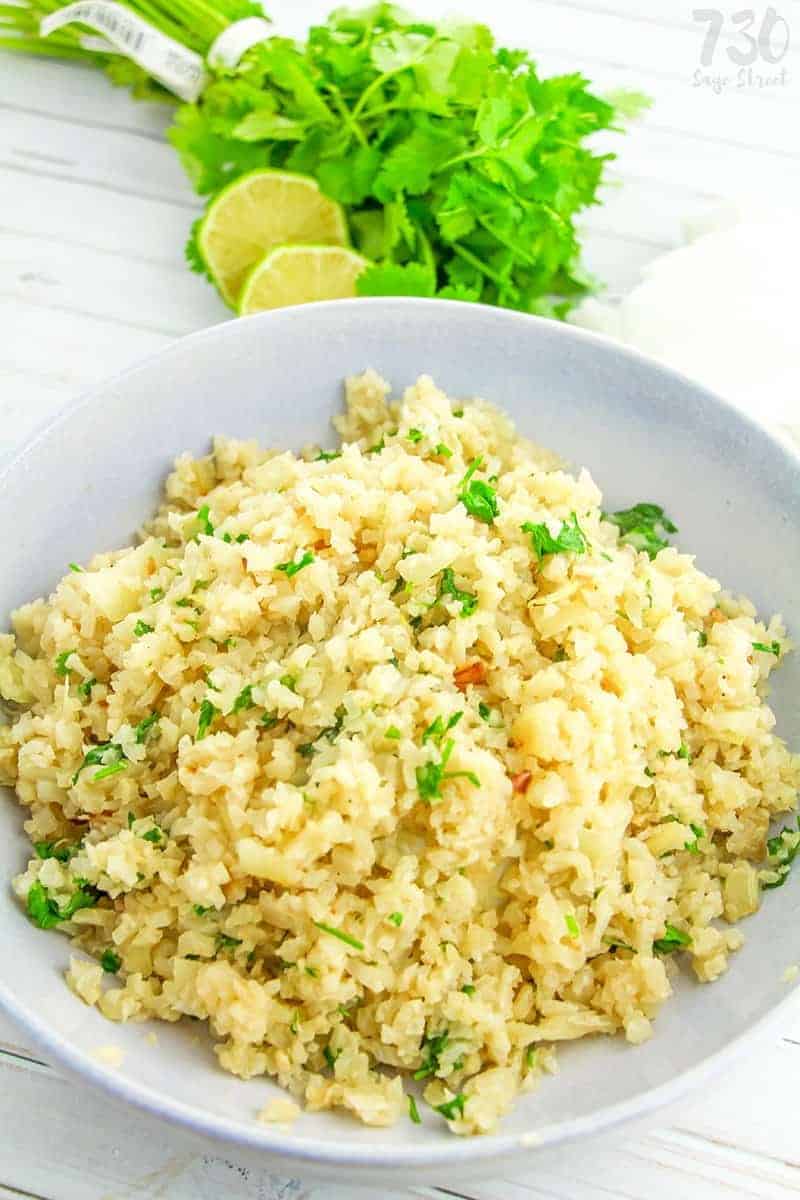 Cilantro Lime Cauliflower Rice Recipe 730 Sage Street