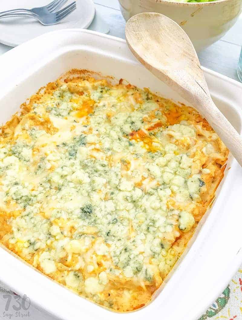 Low Carb Buffalo Chicken Casserole - 730 Sage Street