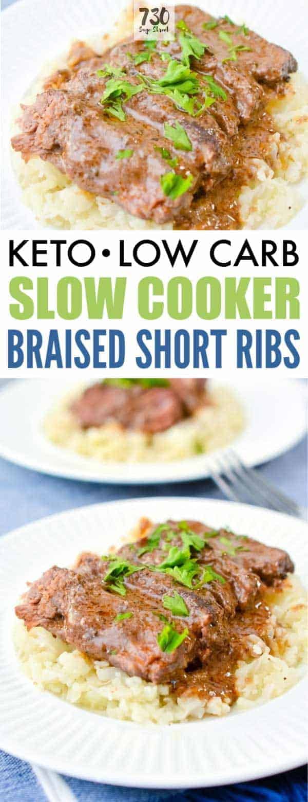 Low Carb Slow Cooker Braised Short Ribs Recipe 730 Sage Street