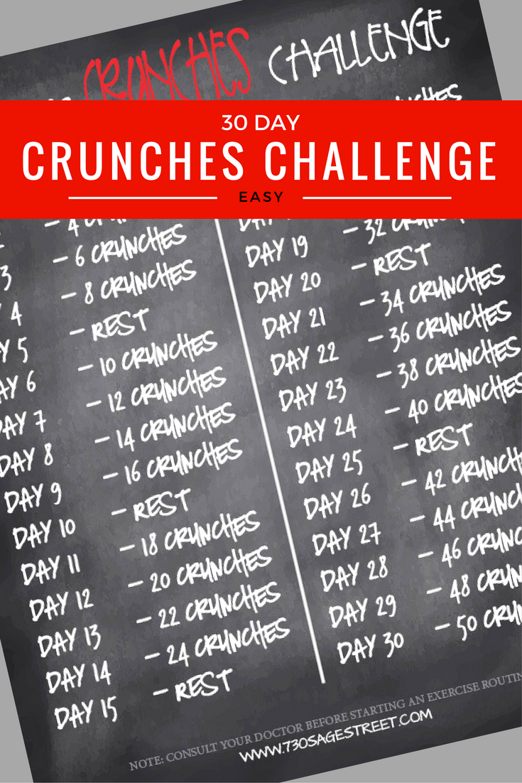 30 Working day Ab Problem for Newcomers - 730 Sage Road picture regarding 30 Day Ab Challenge Printable called 30 Working day Ab Situation for Rookies - 730 Sage Highway