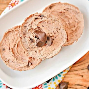 chocolate keto fat bombs on a white plate