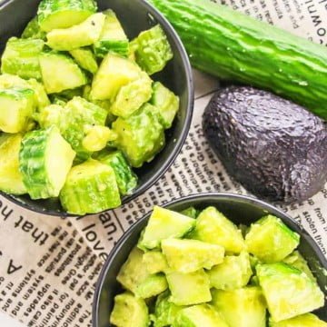 Avocado cucumber salad low carb keto 7