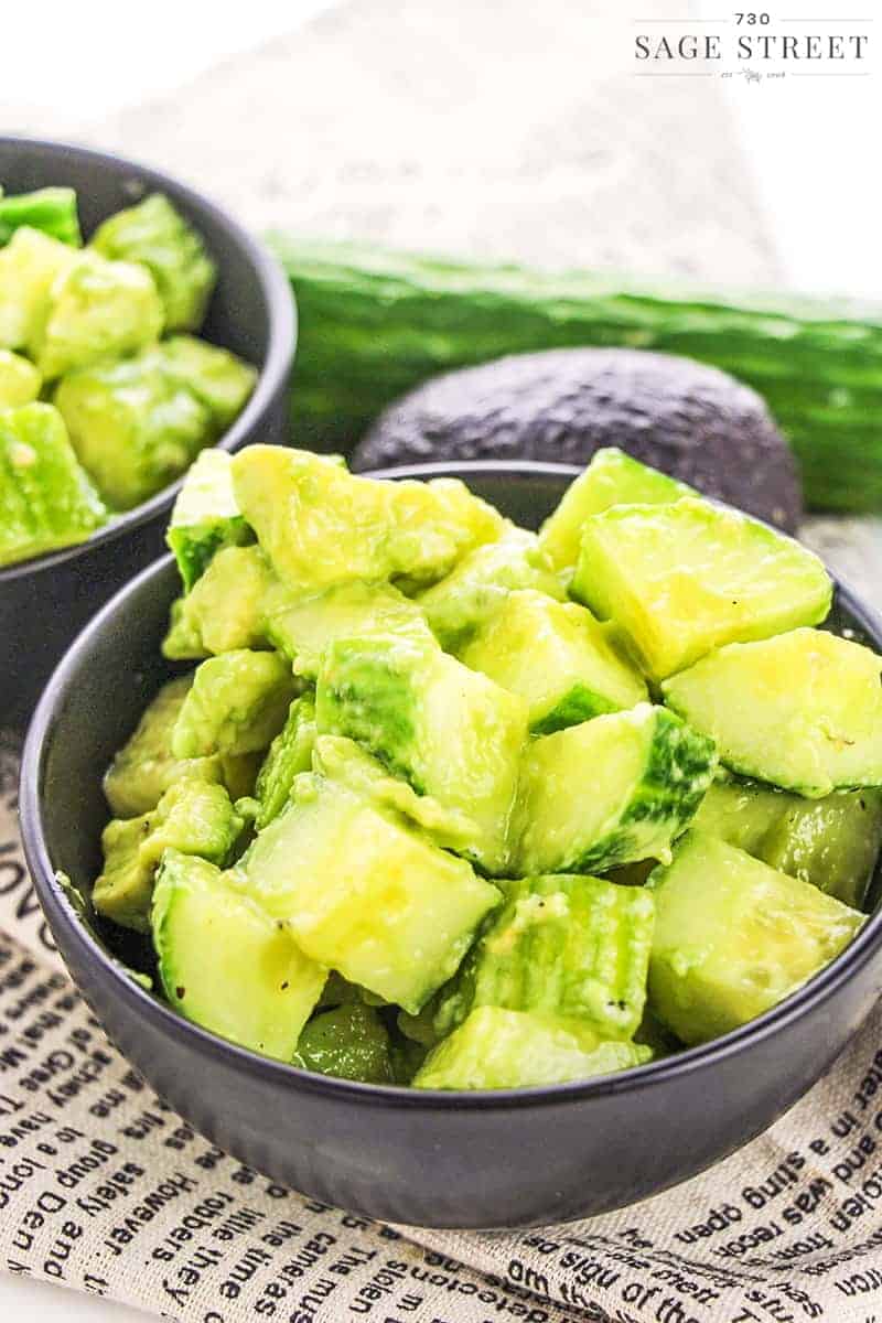 Avocado cucumber salad low carb keto 8