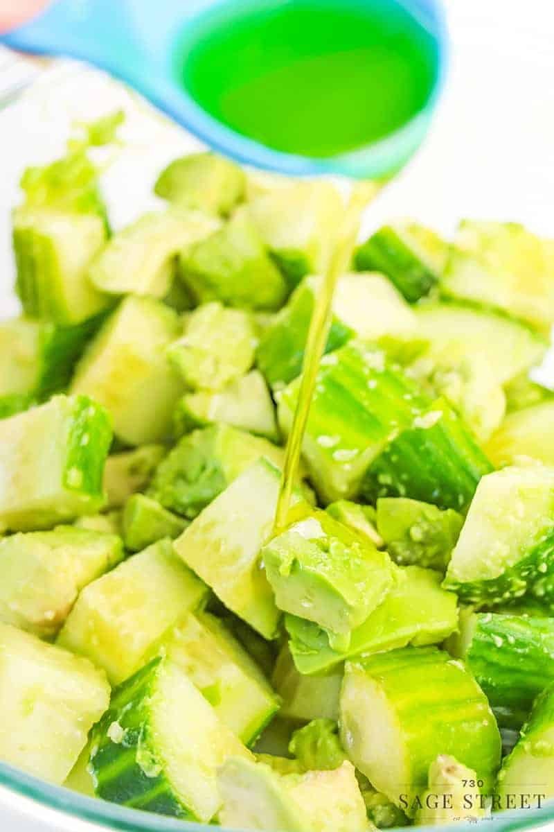 Avocado cucumber salad low carb keto 9