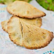 Close up of keto beef empanadas