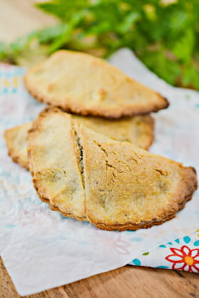 Close up of keto beef empanadas