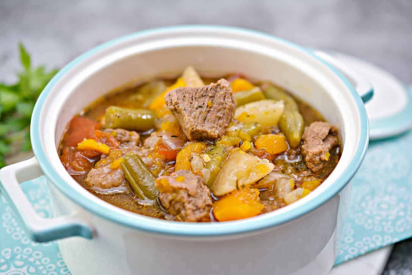 savory beef stew low carb