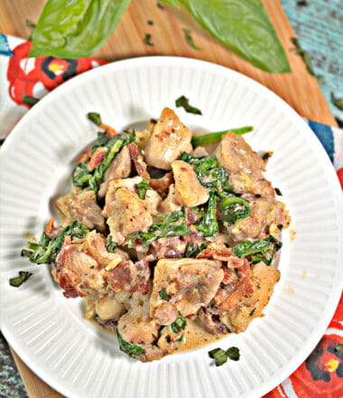 Keto Chicken Carbonara Recipe Final Plate