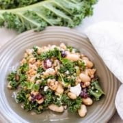 White Bean and Farro Salad with Red Wine Vinaigrette